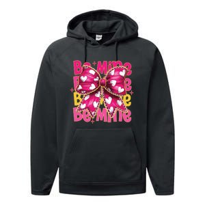 Valentine Coquette Heart Be Mine Performance Fleece Hoodie