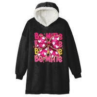 Valentine Coquette Heart Be Mine Hooded Wearable Blanket