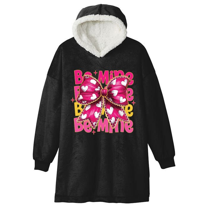 Valentine Coquette Heart Be Mine Hooded Wearable Blanket