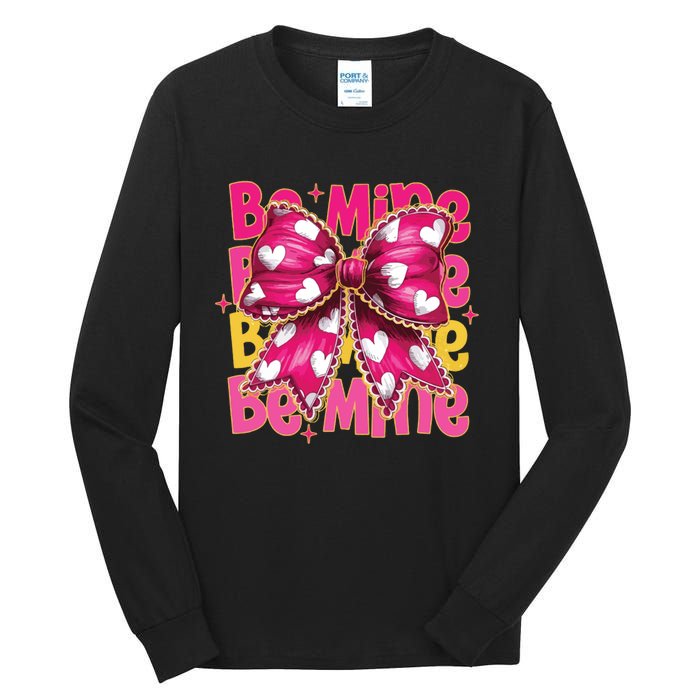 Valentine Coquette Heart Be Mine Tall Long Sleeve T-Shirt