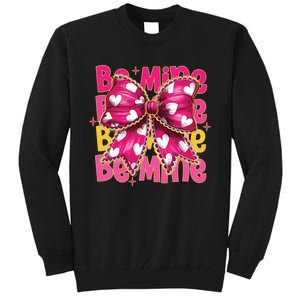 Valentine Coquette Heart Be Mine Tall Sweatshirt