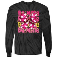 Valentine Coquette Heart Be Mine Tie-Dye Long Sleeve Shirt