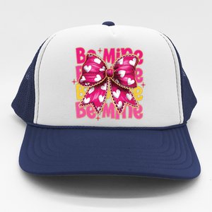 Valentine Coquette Heart Be Mine Trucker Hat