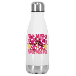 Valentine Coquette Heart Be Mine Stainless Steel Insulated Water Bottle