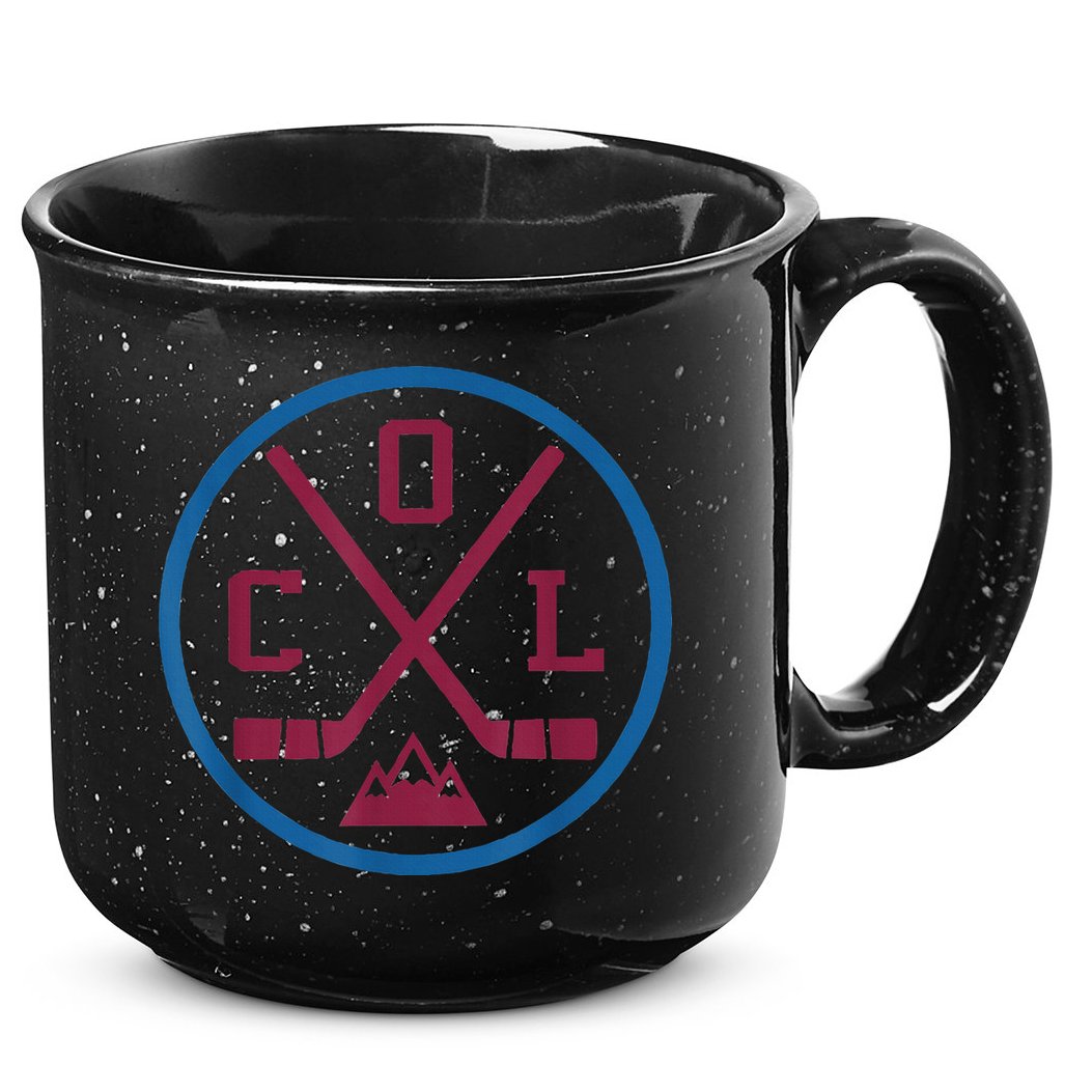 Vintage Colorado Hockey Emblem Col 15oz Campfire Ceramic Mug