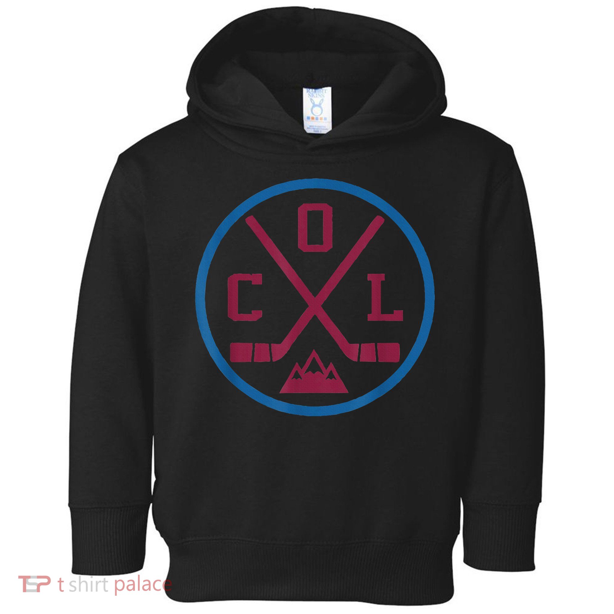 Vintage Colorado Hockey Emblem Col Toddler Hoodie
