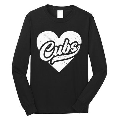 Vintage Cubs High School Spirit Go Cubs Pride Cubs Love Long Sleeve Shirt