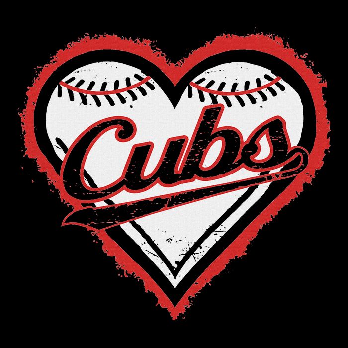 Vintage Cubs Heart Throwback Retro Classic Cooling Performance Crew T-Shirt