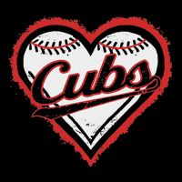Vintage Cubs Heart Throwback Retro Classic Tall T-Shirt