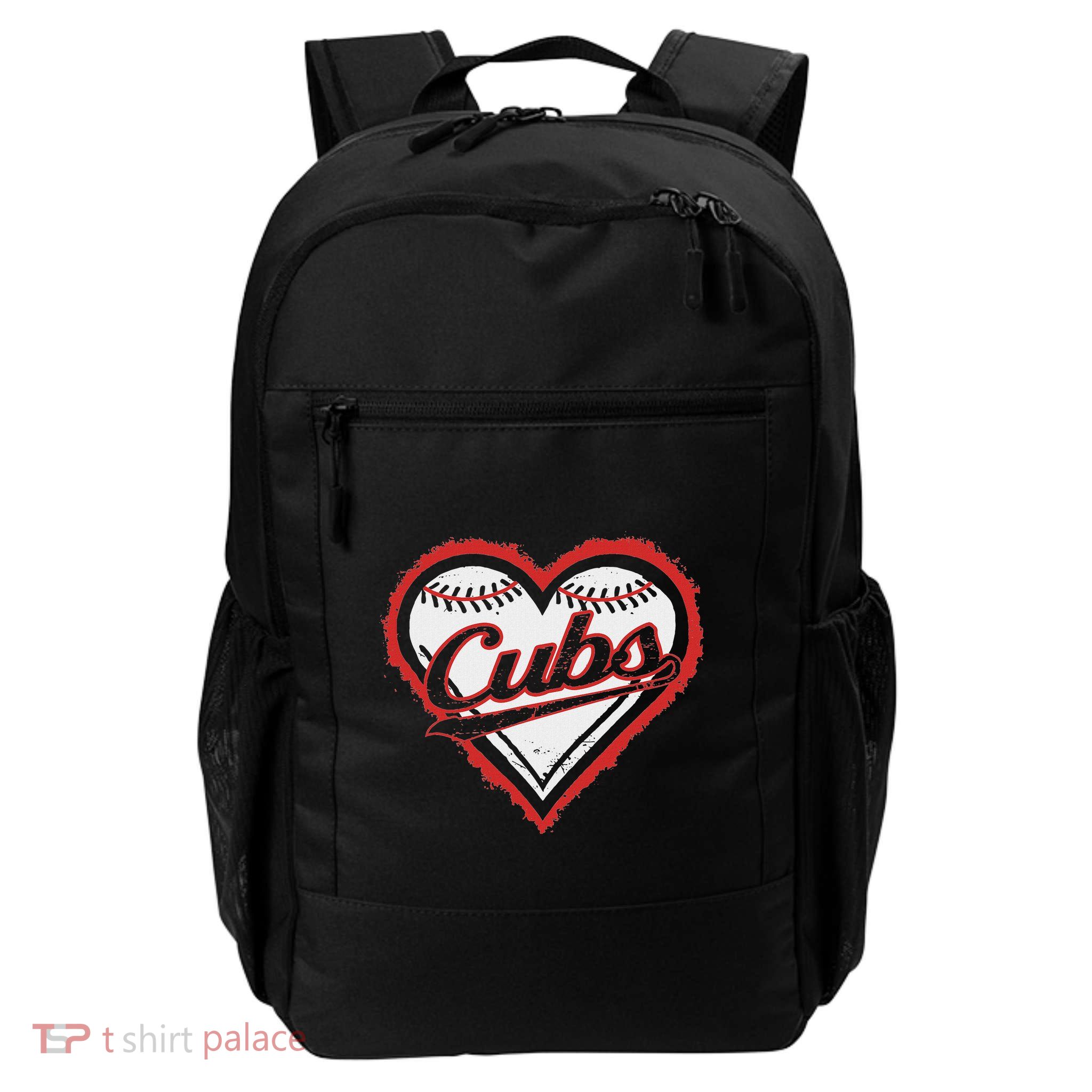 Vintage Cubs Heart Throwback Retro Classic Backpack