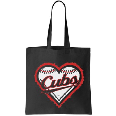 Vintage Cubs Heart Throwback Retro Classic Bag