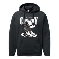 Vintage Cowboy Howdy Rodeo Western Vintage Country Southern Performance Fleece Hoodie