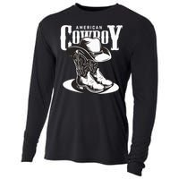 Vintage Cowboy Howdy Rodeo Western Vintage Country Southern Cooling Performance Long Sleeve Crew