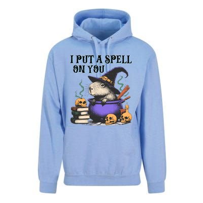 Vintage Capybara Halloween I Put Spell On You Unisex Surf Hoodie