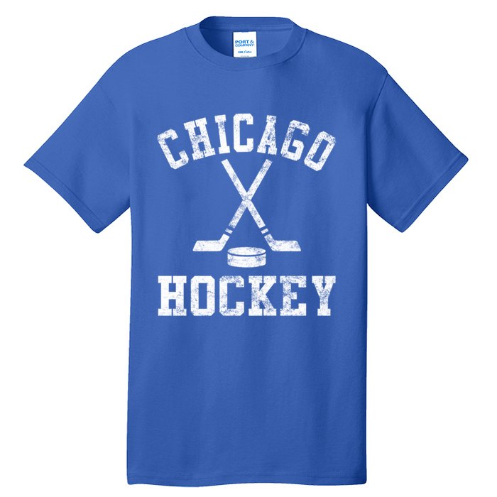 Vintage Chicago Hockey Cool Gift Tall T-Shirt