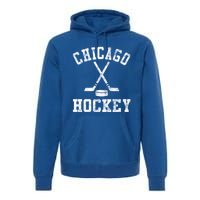 Vintage Chicago Hockey Cool Gift Premium Hoodie