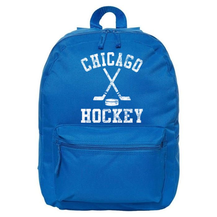 Vintage Chicago Hockey Cool Gift 16 in Basic Backpack