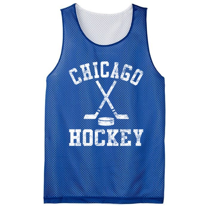 Vintage Chicago Hockey Cool Gift Mesh Reversible Basketball Jersey Tank