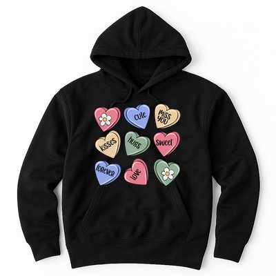 Valentine Candy Hearts Cute Gift Hoodie