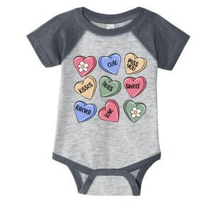 Valentine Candy Hearts Cute Gift Infant Baby Jersey Bodysuit