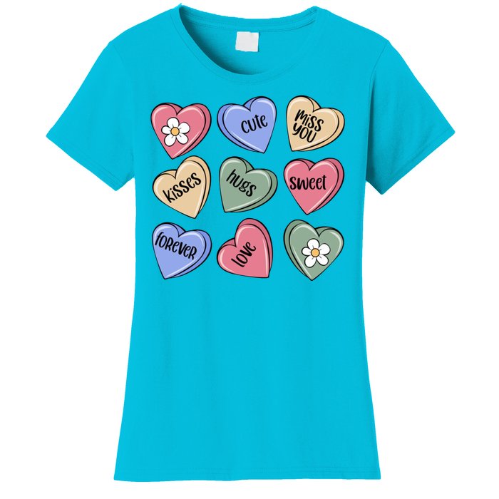 Valentine Candy Hearts Cute Gift Women's T-Shirt