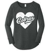 Vintage Cobras High School Spirit Go Cobras Love Women's Perfect Tri Tunic Long Sleeve Shirt