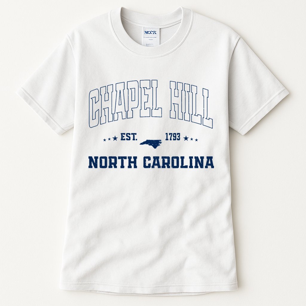 Vintage Chapel Hill North Carolina Nc Sports Athletic Tall T-Shirt
