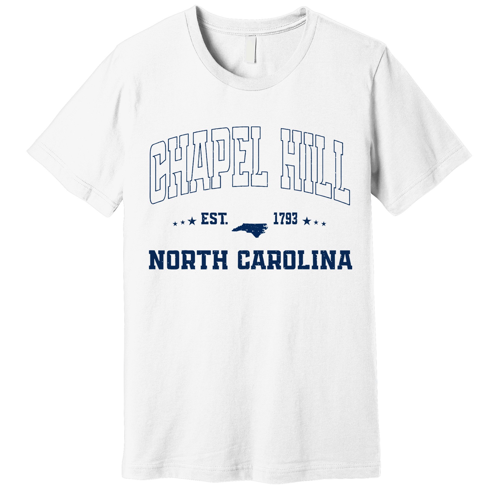 Vintage Chapel Hill North Carolina Nc Sports Athletic Premium T-Shirt