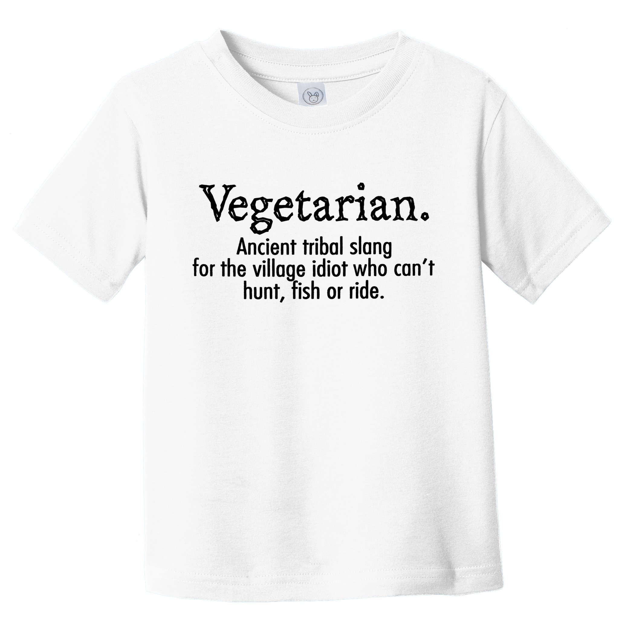 Vegetarian Cant Hunt Fish Funny Toddler T-Shirt