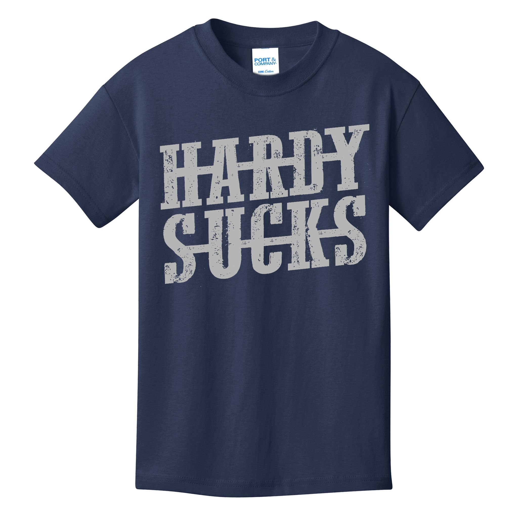Vintage Cowboy Hardy_ Sucks Country Funny Kids T-Shirt