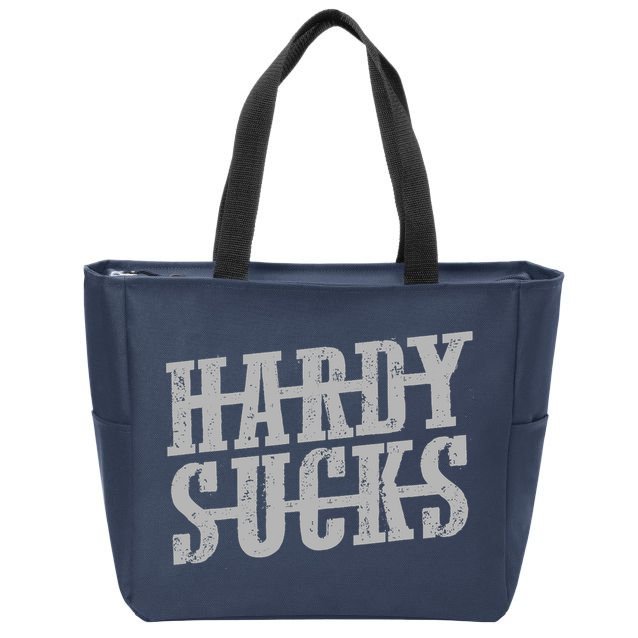 Vintage Cowboy Hardy_ Sucks Country Funny Zip Tote Bag