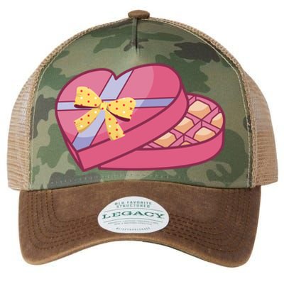 Valentines Chocolate Heart Shape Chocolate Hearts Cocoa Cool Gift Legacy Tie Dye Trucker Hat