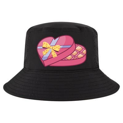 Valentines Chocolate Heart Shape Chocolate Hearts Cocoa Cool Gift Cool Comfort Performance Bucket Hat