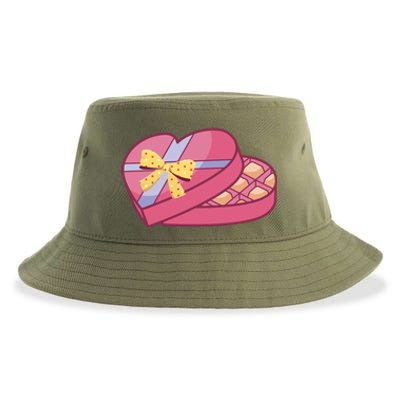 Valentines Chocolate Heart Shape Chocolate Hearts Cocoa Cool Gift Sustainable Bucket Hat