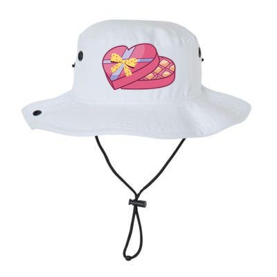 Valentines Chocolate Heart Shape Chocolate Hearts Cocoa Cool Gift Legacy Cool Fit Booney Bucket Hat