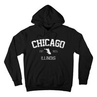 Vintage Chicago Illinois Est. 1833 Souvenir Hoodie