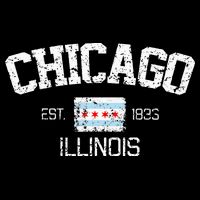 Vintage Chicago Illinois Est. 1833 Souvenir Doggie Tank
