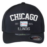 Vintage Chicago Illinois Est. 1833 Souvenir Flexfit Unipanel Trucker Cap