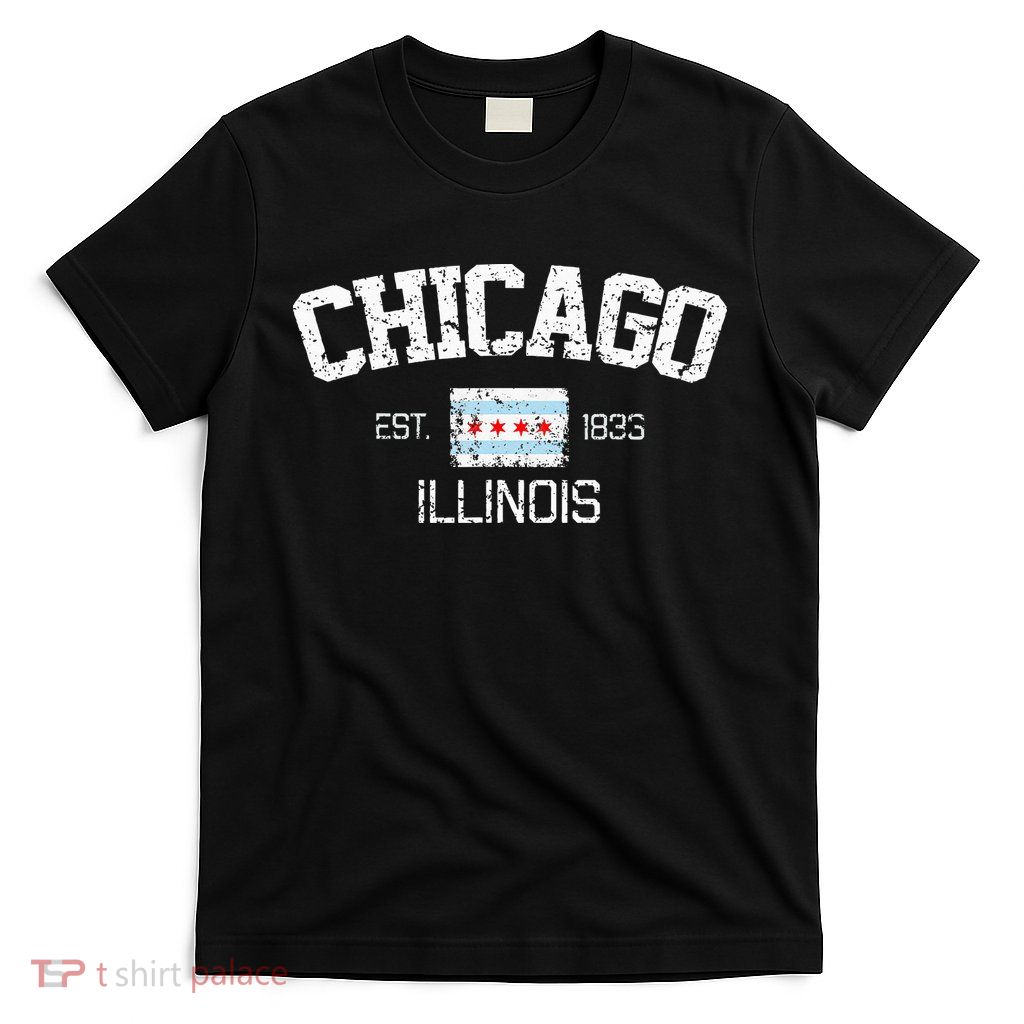 Vintage Chicago Illinois Est. 1833 Souvenir T-Shirt