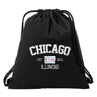 Vintage Chicago Illinois Est. 1833 Gift Drawstring Bag