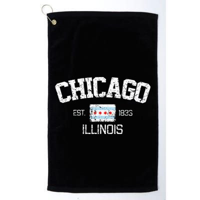 Vintage Chicago Illinois Est. 1833 Gift Golf Towel