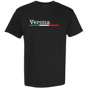 Verona Città Italiana Bandiera Italia Maglietta Garment-Dyed Heavyweight T-Shirt