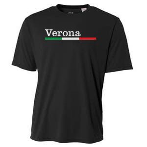 Verona Città Italiana Bandiera Italia Maglietta Cooling Performance Crew T-Shirt