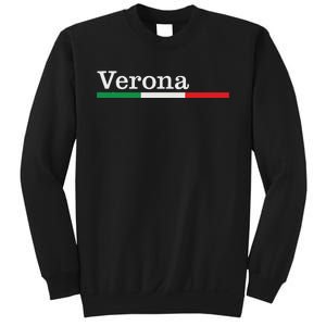 Verona Città Italiana Bandiera Italia Maglietta Sweatshirt