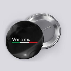 Verona Città Italiana Bandiera Italia Maglietta Button