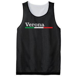 Verona Città Italiana Bandiera Italia Maglietta Mesh Reversible Basketball Jersey Tank