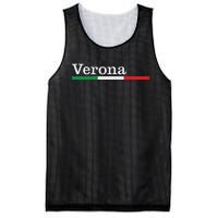 Verona Città Italiana Bandiera Italia Maglietta Mesh Reversible Basketball Jersey Tank