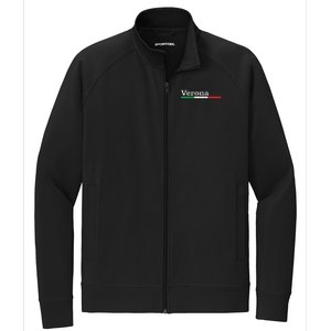 Verona Città Italiana Bandiera Italia Maglietta Stretch Full-Zip Cadet Jacket