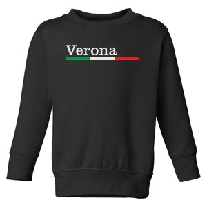 Verona Città Italiana Bandiera Italia Maglietta Toddler Sweatshirt