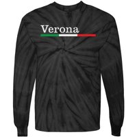 Verona Città Italiana Bandiera Italia Maglietta Tie-Dye Long Sleeve Shirt